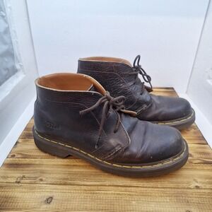 Dr. Martens Boots Mens Size 10 Brown Leather Chukka Lace Up AirWalk